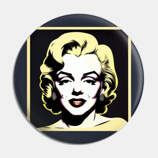 Marilyn Monroe Pin by musicgeniusart