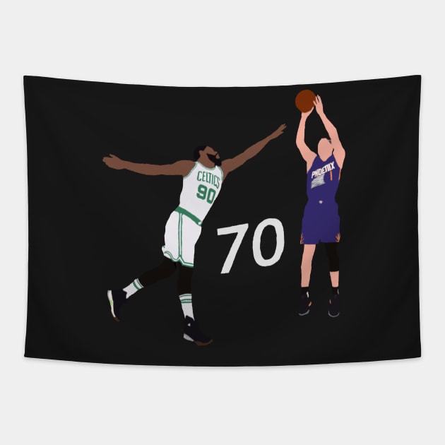 Devin Booker 70 Points Tapestry by xRatTrapTeesx