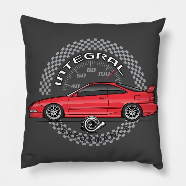 red coupe Pillow by JRCustoms44