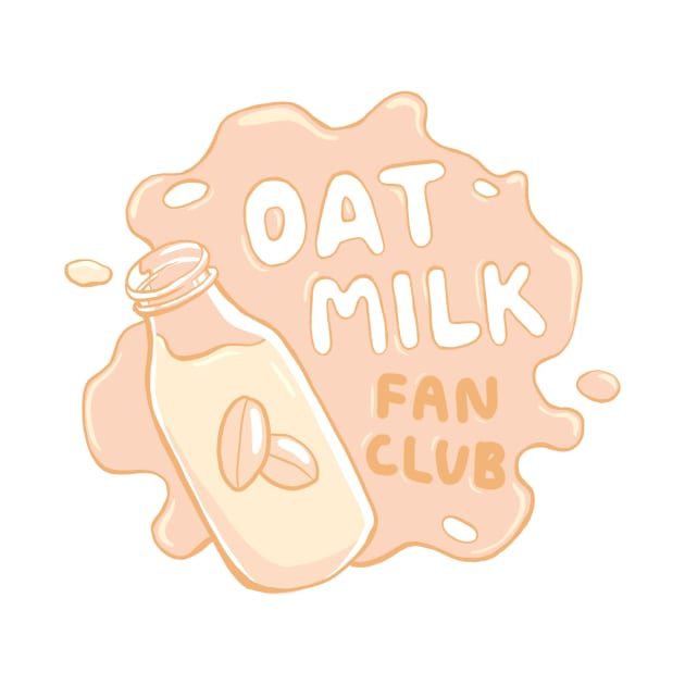 Oat Milk Fan Club Splash Badge by FortuneDesigns