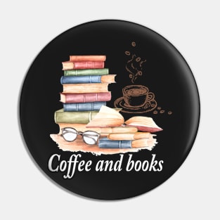 Coffee And Books Pin