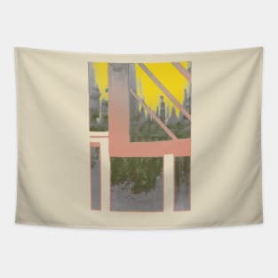 Sakura Spring Cityscape Tapestry