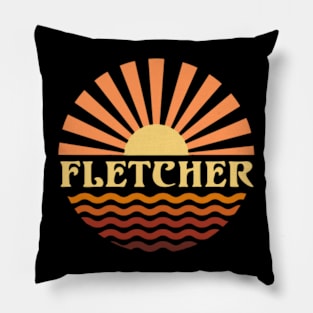 Fletcher Proud To Be Personalized Name Birthday 70s Pillow