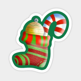 Sock Christmas  , Christmas funny gnomes Cute Merry Christmas Gift Sticker celebration  concept Magnet