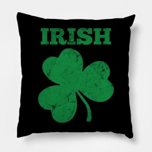 Irish / Retro Faded Style Design Pillow