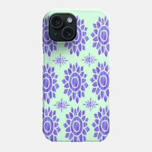 purple Flower Pattern Phone Case