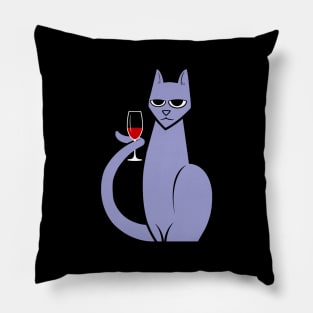Cat Wine Pillow