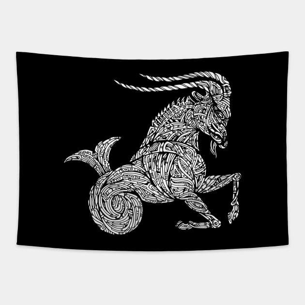 Capricorn Tapestry by JOHNF