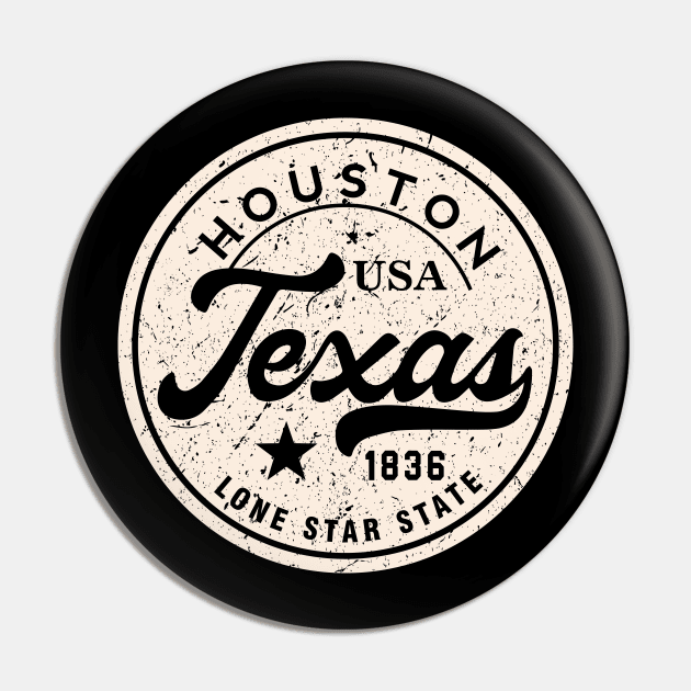 Houston Pin by Litho