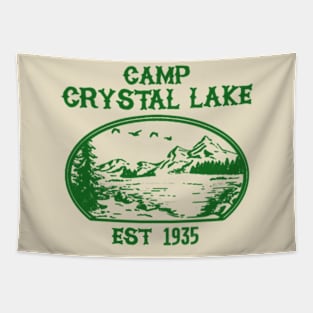 Camp C L // green solid style Tapestry