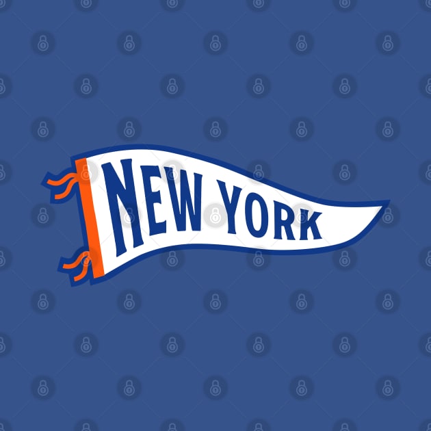 New York Pennant - Blue 1 by KFig21