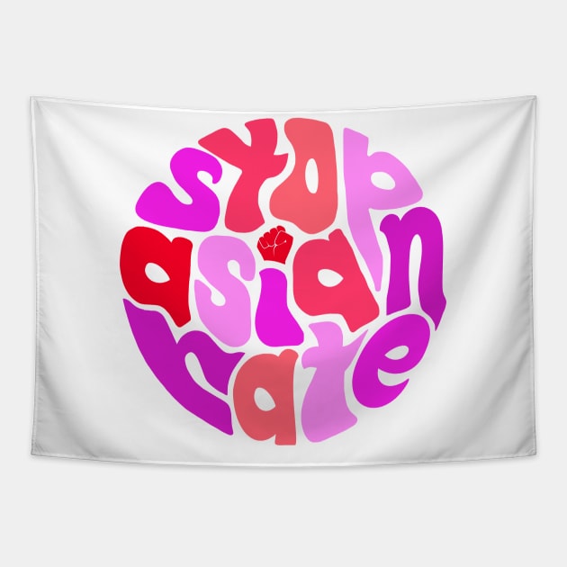 Stop Asian Hate ))(( # Asian Lives Matter Design Tapestry by darklordpug