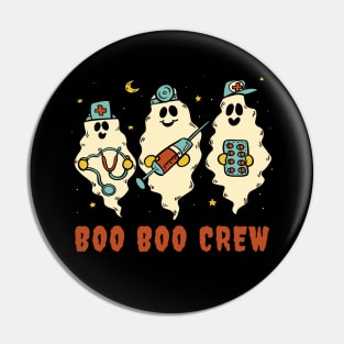 Boo Boo Crew Nurse Ghost Halloween Pin