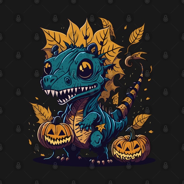 dinosaurs Halloween by Roshan