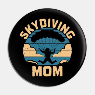 Skydiving Mom, Funny Mother Gift Pin