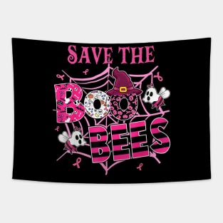 Save The Boobees Boo Bees Breast Cancer Halloween Women Tapestry
