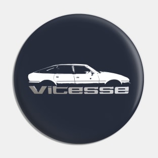 Rover SD1 Vitesse 1980s classic car block side and badge Pin