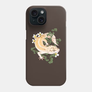 Leopard Gecko and Maidenhair Fern Phone Case