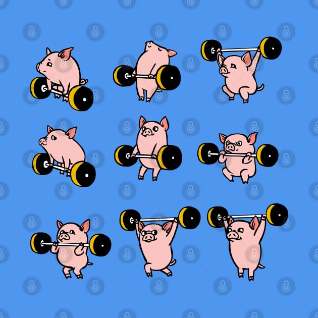 Olympic Lifting Pig by huebucket