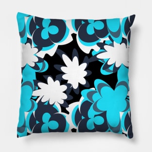 abstract seamless floral pattern exotic shapes Pillow