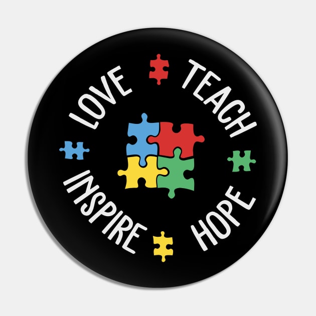 Autism Awareness SPED Special Education Teacher educators gift Pin by MrTeee