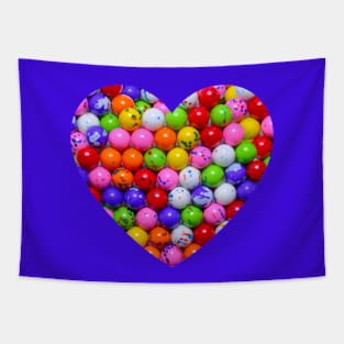 Rainbow Jawbreaker Candy Heart Tapestry