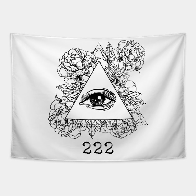 Mystic Numbers 222 Tapestry by Amanda Jane