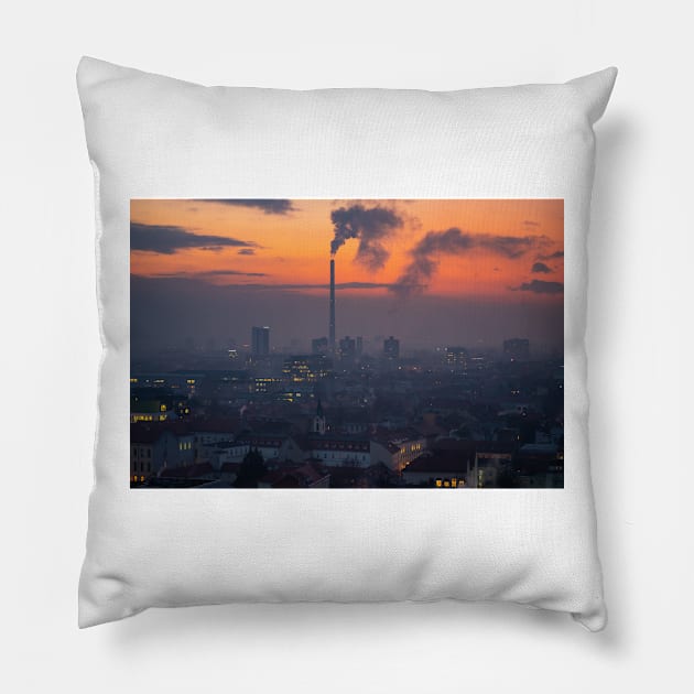 Zagreb Pillow by ivancoric