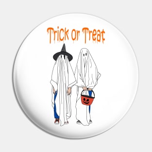 Trick or Treat kids Pin