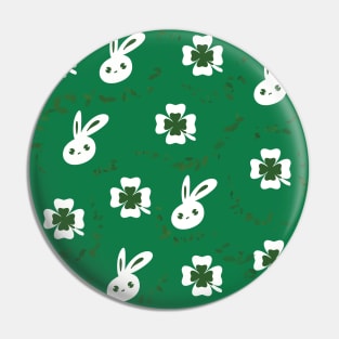 Clover & Bunny Pattern Pin