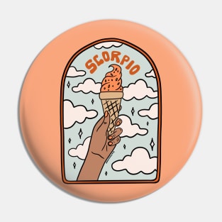 Scorpio Ice cream Pin