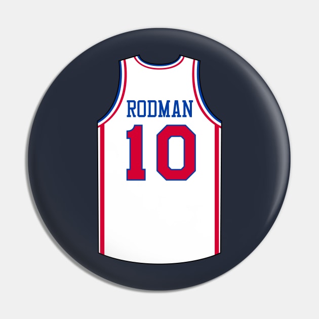 Dennis Rodman Detroit Jersey Qiangy Pin by qiangdade