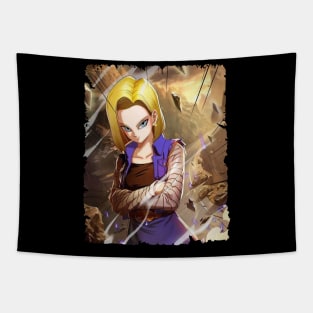 ANDROID 18 MERCH VTG Tapestry