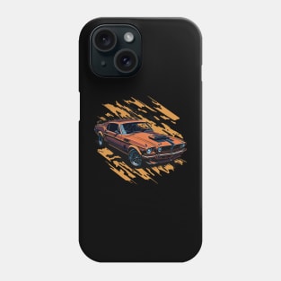 Ford Boss 302 Mustang Vintage Car Art Phone Case