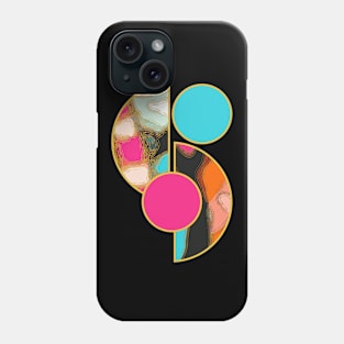 Bright vibrant modern earth tones colors unique original contemporary art 340 Abstract Phone Case