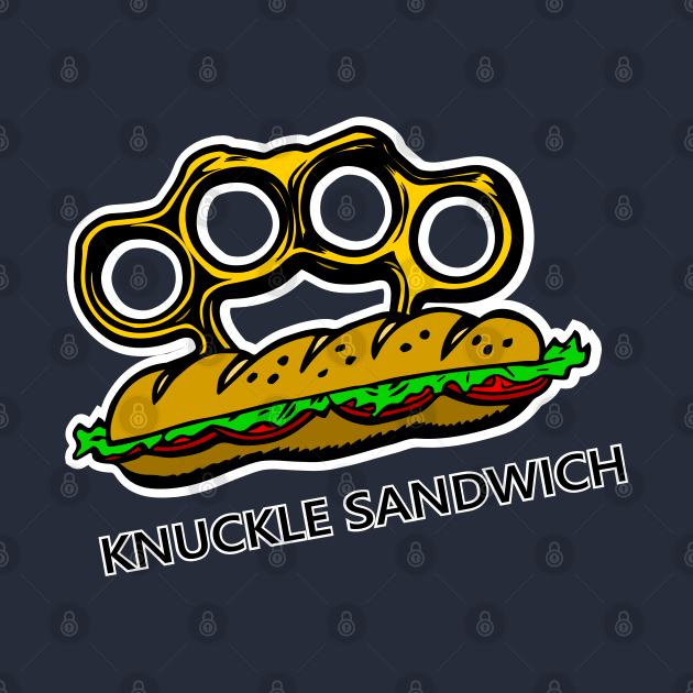 KNUCKLE SANDWICH FRONT TEE ONLY by the digital armory