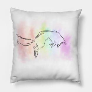 Rainbow Fox Pillow