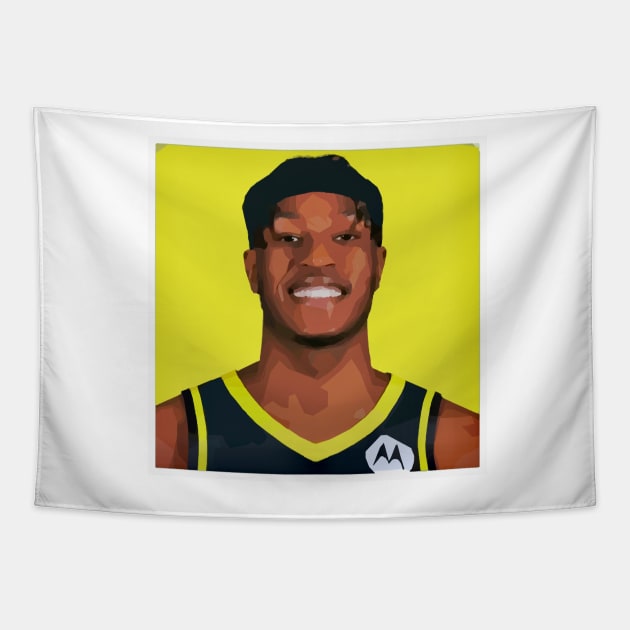 Myles Turner Tapestry by Playful Creatives