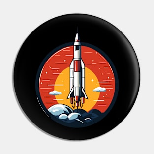Vintage Space Exploration Gift for Enthusiasts Pin