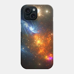 Colorful Universe Nebula Galaxy And Stars Phone Case