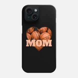 Basketball Mom with Heart image Phone Case