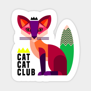 Cat Cat Club Magnet