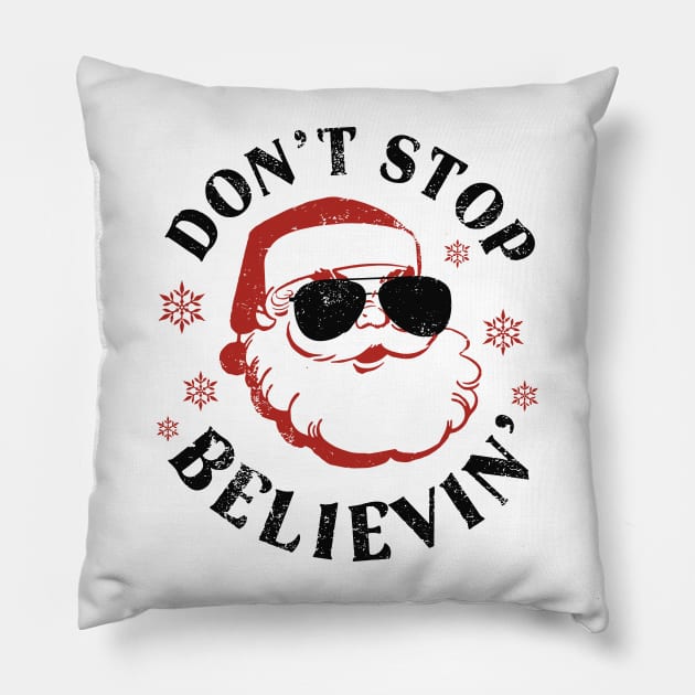 Don't Stop Believin Pillow by MZeeDesigns
