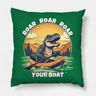 Dinosaur Roar Roar Roar Your Boat Pillow