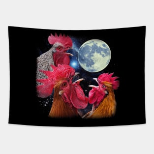 Egg-cellent Chicken The Moon, Stylish Tee for Feathered Friends Tapestry