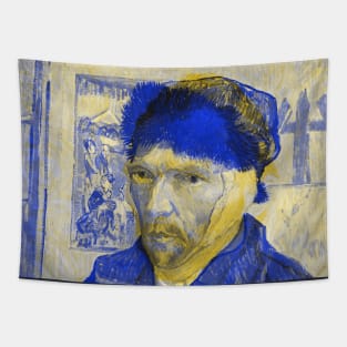 Van Gogh Interactive Yellow&Blue Filter T-Shirt By Red&Blue Tapestry