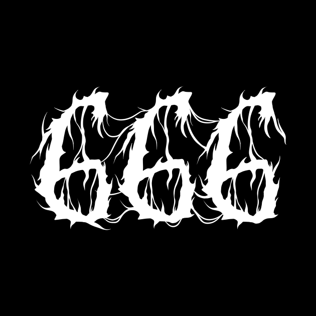 666 metal font by HeichousArt