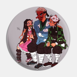 urokodaki and kids Pin