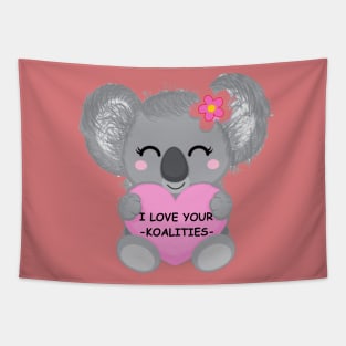 Cute koala gift koalities Tapestry