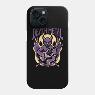 Death Metal Satanic Baphomet Cat Phone Case